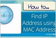 Como conseguir um Mac-Address de um IP de rede local usando